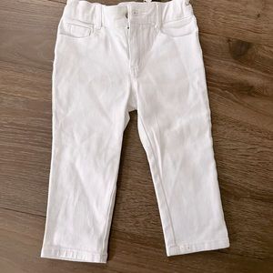 Janie and jack white denim pants